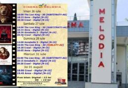Vezi ce filme vor rula la Cinema „MELODIA” Dorohoi, în săptămâna 26 iulie – 1 august – FOTO