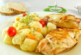 Piept umplut și conopidă sotată