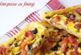 Mini-pizza cu foietaj