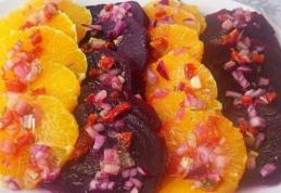 Salată de sfeclă roșie și portocale