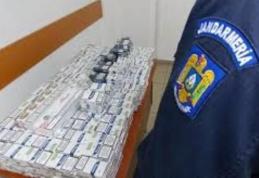 Țigări de contrabandă confiscate de jandarmi în Piața Centrală