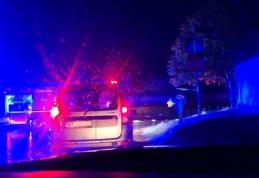 Accident urmat de incendiu! Un șofer beat criță s-a izbit cu mașina într-un camion