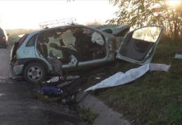 Grav accident pe drumul Botoșani – Iași. Doi morți și doi răniți după o depășire neregulamentară - FOTO