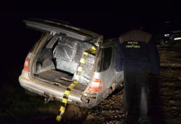 Mercedes plin cu țigări de contrabandă, depistat la Vama Rădăuţi Prut - FOTO