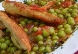 Piept de pui cu mazăre