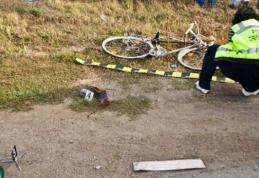 Biciclist accidentat de o autoutilitară. Victima a efectuat o manevră imprudentă