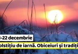 SOLSTIȚIU DE IARNĂ: Tradiții în cea mai scurtă zi din an