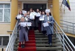 Un nou protest la Judecătoria Dorohoi. Grefierii au oprit și vineri lucrul - FOTO