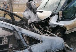 Opt ambulanțe și o autospecială pentru transport victime multiple trimise la accidentul de la Blândești - FOTO