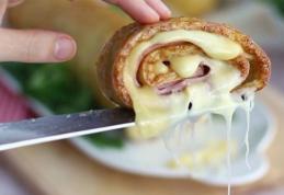 Rulou cu cașcaval și șuncă