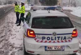 Atenţie maximă la volan! Se circulă în condiţii de iarnă