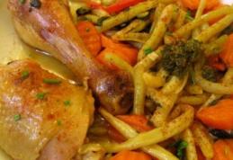 Friptură de pui cu păstăi picante