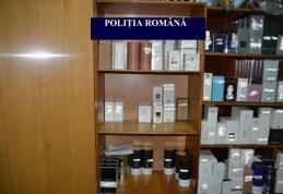 Sute de parfumuri și articole de îmbrăcăminte confiscate în urma unor percheziţii - FOTO