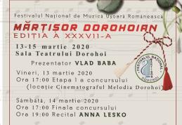 Festivalul „Mărțișor Dorohoian” 2020 - Dan Bitman și Anna Lesko vor cânta în recital!
