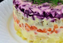 Salată de post în straturi