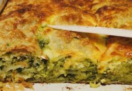 Plăcintă cu brânză și spanac