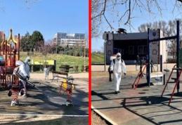 Locuri de joacă dezinfectate și activități suspendate. Măsuri de prevenție împotriva infectării cu COVID-19 luate de Primăria Dorohoi