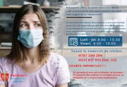 Important! Vezi unde pot apela persoanele autoizolate sau peste 65 de ani care nu au rude în Dorohoi!