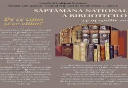 Provocare culturală în Săptămâna bibliotecilor - De ce citim şi ce citim? 
