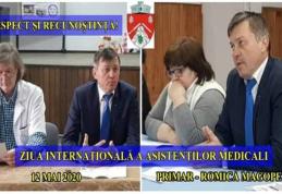 Primarul Comunei Ibănești Romică Magopeț - Respect și recunoștință eroilor în halate albe!