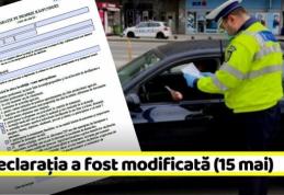 Alertă! Declarația pe proprie răspundere a fost modificată în această după-amiază