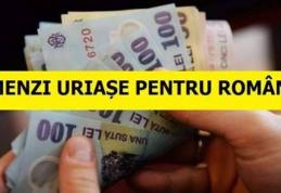 Amenzi usturătoare începând de mâine. Care sunt sumele pe care le vor plăti românii care nu respectă legea
