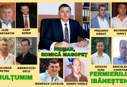 Romică Magopeț este recunoscător tuturor fermierilor din Ibanești pentru întreaga activitate desfășurată