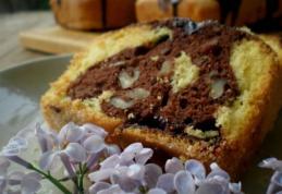 Chec cu nucă și ciocolată