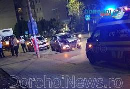 Accident în Dorohoi! Tânăr rănit în urma coliziunii dintre o mașină și o autoutilitară - FOTO