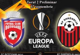 FC Botoșani joacă pe teren propriu cu KF Shkendija în Europa League