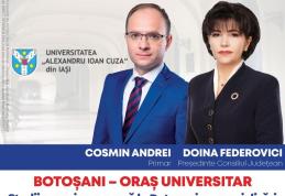 Cosmin Andrei: „Am început identificarea spațiilor pentru găzduirea în Botoșani a facultăților de la Universitatea Alexandru Ioan Cuza din Iași”