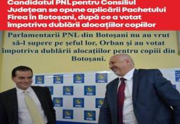 Candidatul PNL pentru Consiliul Județean se opune aplicării Pachetului Firea în Botoșani, după ce a votat împotriva dublării alocațiilor copiilor