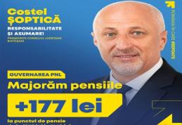 PNL Botoșani: Pensionarii botoșăneni primesc pensii majorate