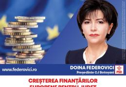 Federovici: „Voi aduce bani europeni pentru dezvoltarea județului Botoșani prin toate programele, inclusiv prin mecanismul ITI - Țara de Sus, Investiț