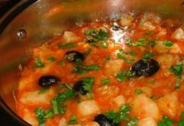 Mâncare de praz cu măsline