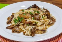 Risotto cremos cu ciuperci