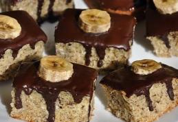 Prăjitură cu banane și ciocolată