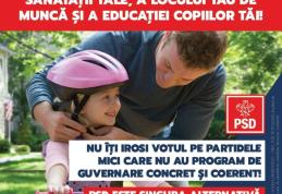 PSD Botoșani: „Pe 6 decembrie votează în siguranță pentru siguranța sănătății tale, a locului tău de muncă și a educației copiilor tăi”