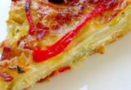 Tartă de cartofi și roșii