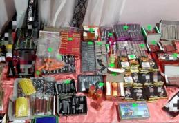 Sute de kilograme de articole pirotehnice confiscate de polițiști