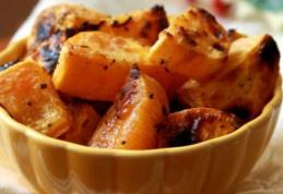 Cartofi dulci la cuptor, cu ghimbir si lime