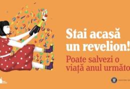 Campanie a Ministerului Sănătății: „Stai acasă un Revelion! O singură noapte cu prietenii poate costa o viață”