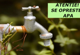 Atenție se oprește apa, pe mai multe străzi din Dorohoi, pentru remedierea unei avarii