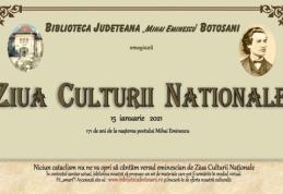 Ziua Culturii Naționale marcată on-line la Biblioteca Județeană „Mihai Eminescu” Botoșani