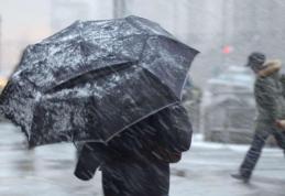 Meteorologii au emis o informare de precipitații, polei și vânt