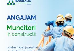 Hidroplasto angajează muncitori calificați în construcții pentru montajul rosturilor de dilatație la poduri - VIDEO