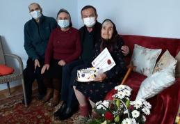 Dorohoiancă sărbătorită la un secol de viață - FOTO