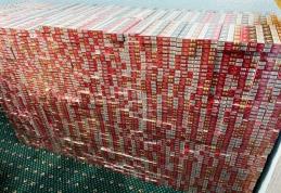 Zi de 13 cu ghinion pentru contrabandişti: Ţigarete de peste 21.000 de euro confiscate de către poliţiştii de frontieră - FOTO