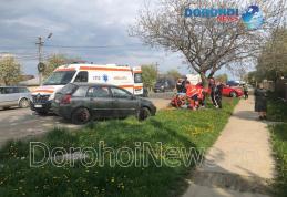 Accident pe DN Dorohoi – Botoșani! O tânără a fost acroșată de o mașină pe trecerea de pietoni - FOTO