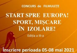 Start spre Europa - sport mișcare în izolare - Concursuri organizate de Liceul cu Program Sportiv Botoșani